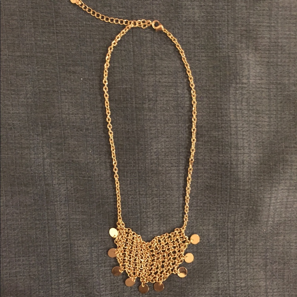 Gold heart necklace